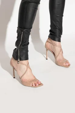 Jimmy Choo beige ‘Azia’ heeled sandals