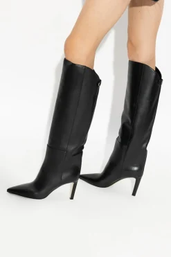 Jimmy Choo BLACK ‘Alizze’ leather boots