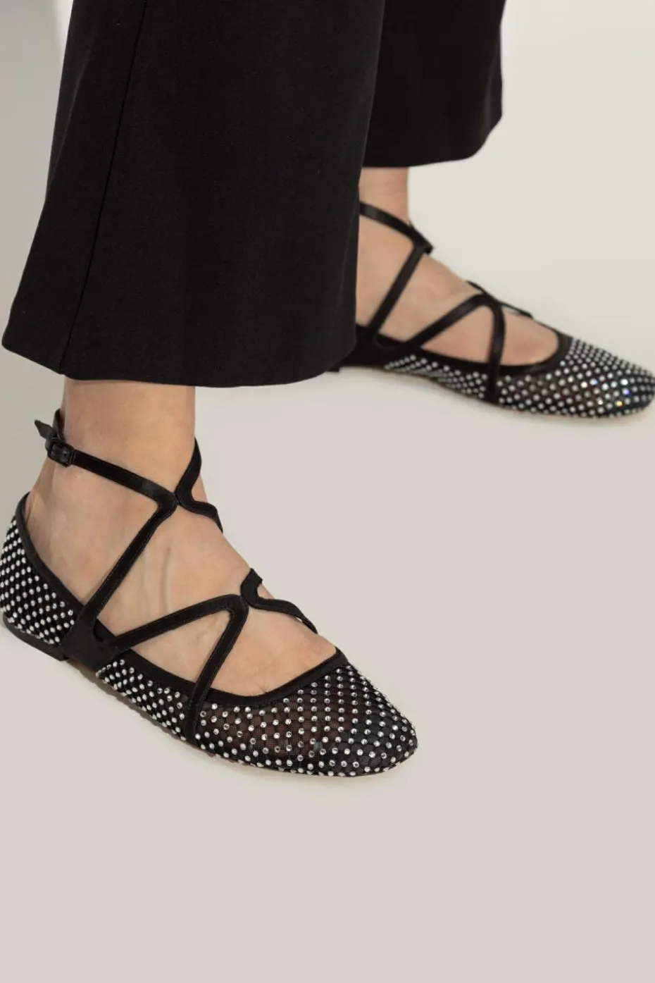 Jimmy Choo BLACK Ballet Flats Astoria