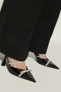 Jimmy Choo BLACK `Danica 85` high heels