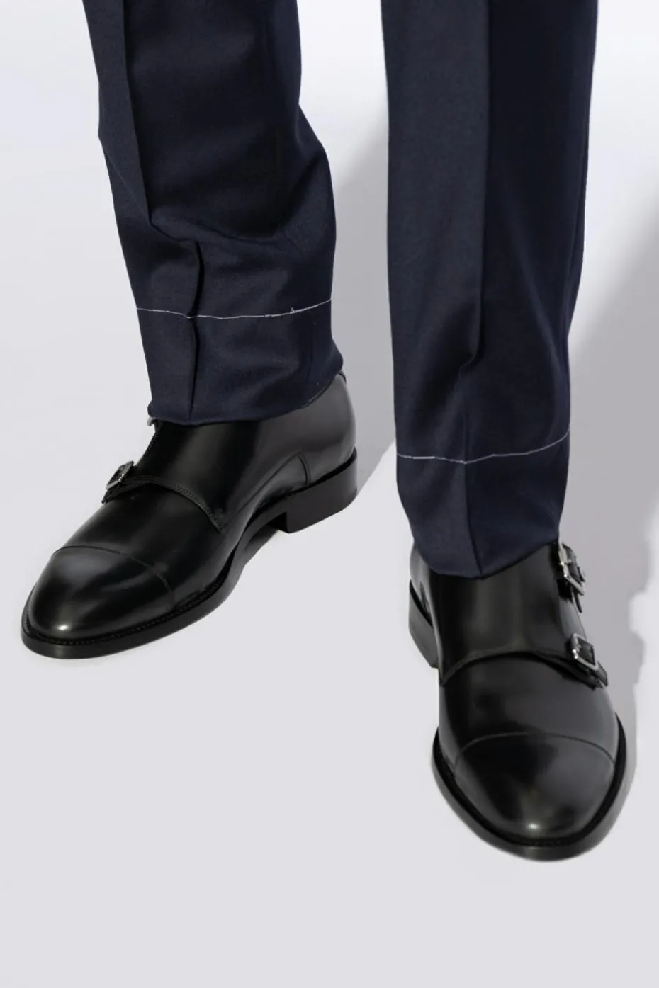 Jimmy Choo BLACK Leather boots ‘Finnion’