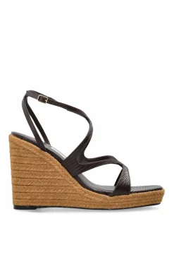 Jimmy Choo BROWN Ayla wedge sandals