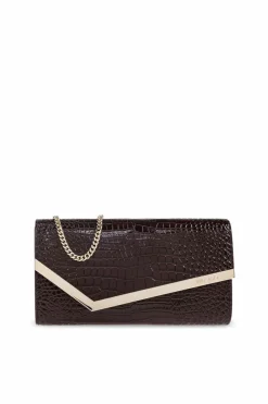 Jimmy Choo BROWN Clutch "Emmie"
