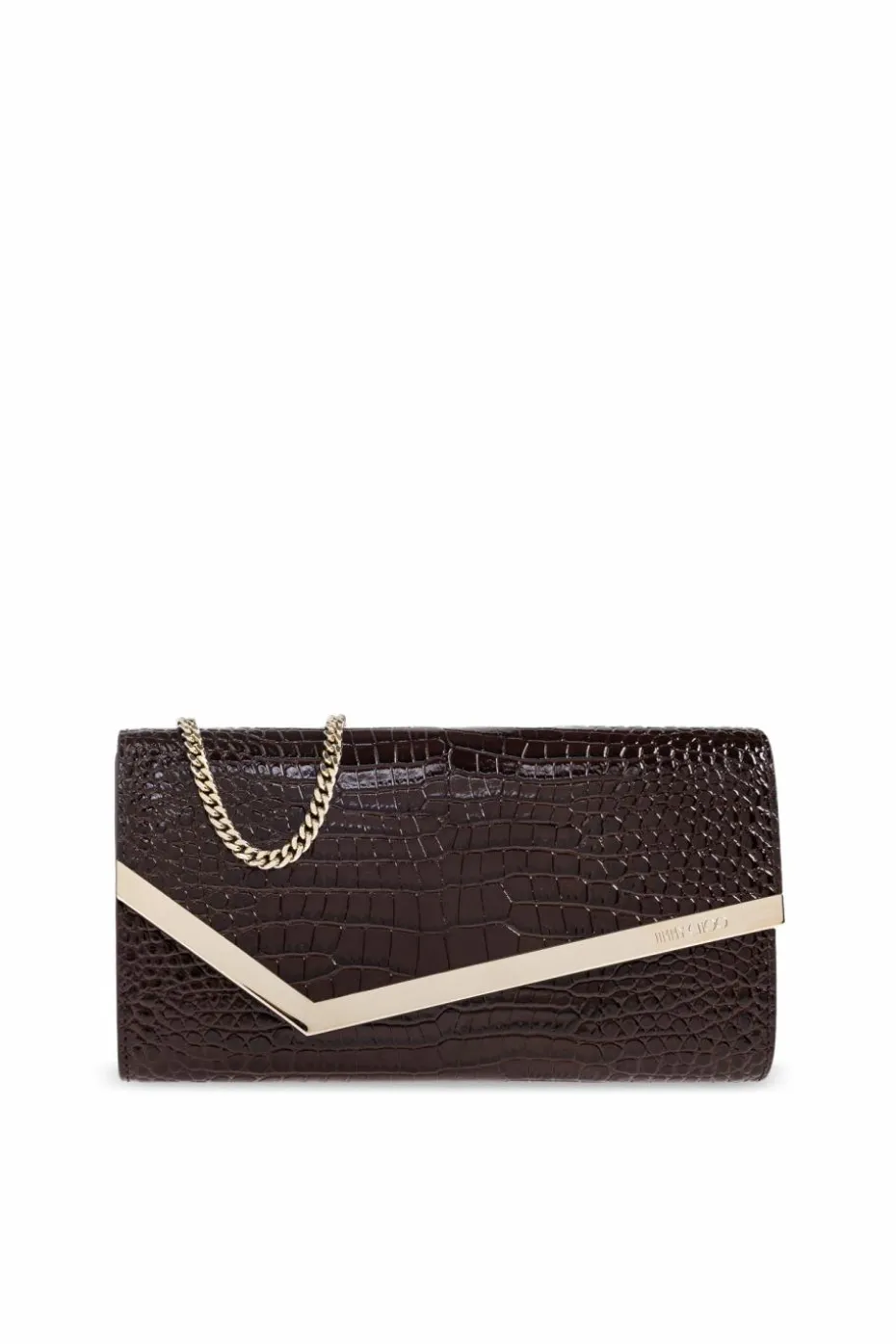 Jimmy Choo BROWN Clutch "Emmie"