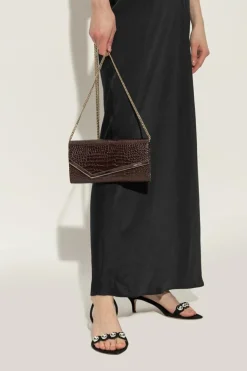 Jimmy Choo BROWN Clutch "Emmie"
