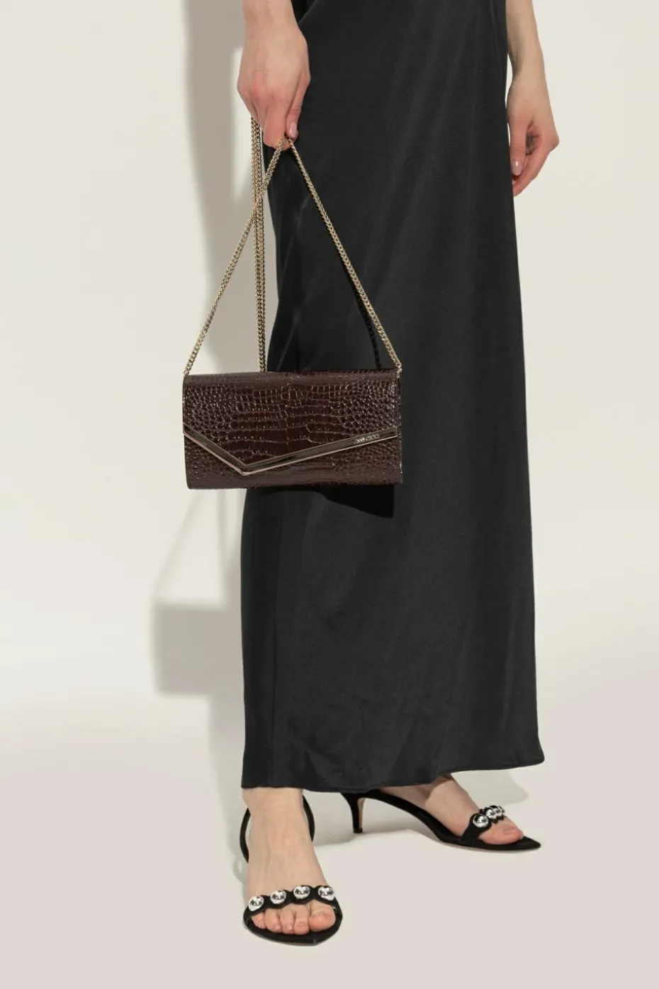 Jimmy Choo BROWN Clutch "Emmie"