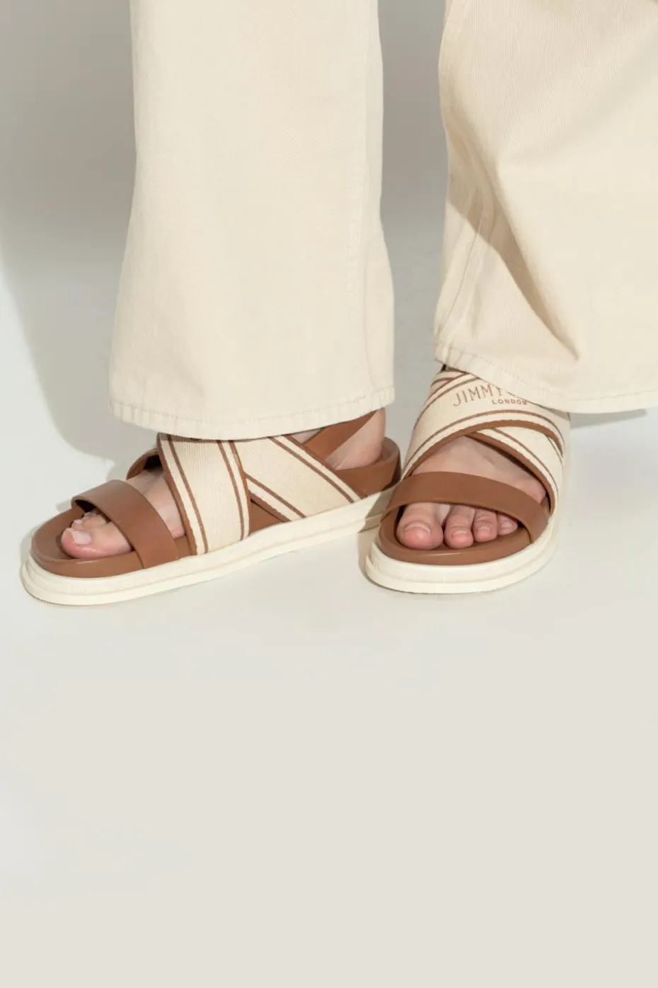 Jimmy Choo BROWN Sandals `Joa`