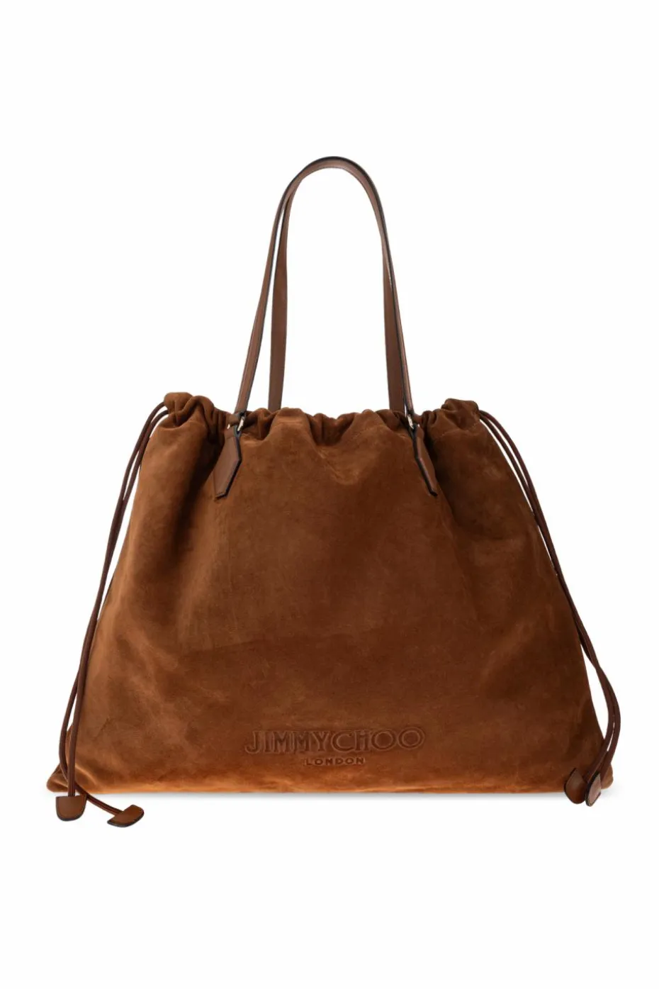 Jimmy Choo BROWN Shopper bag "Drawstring Large"