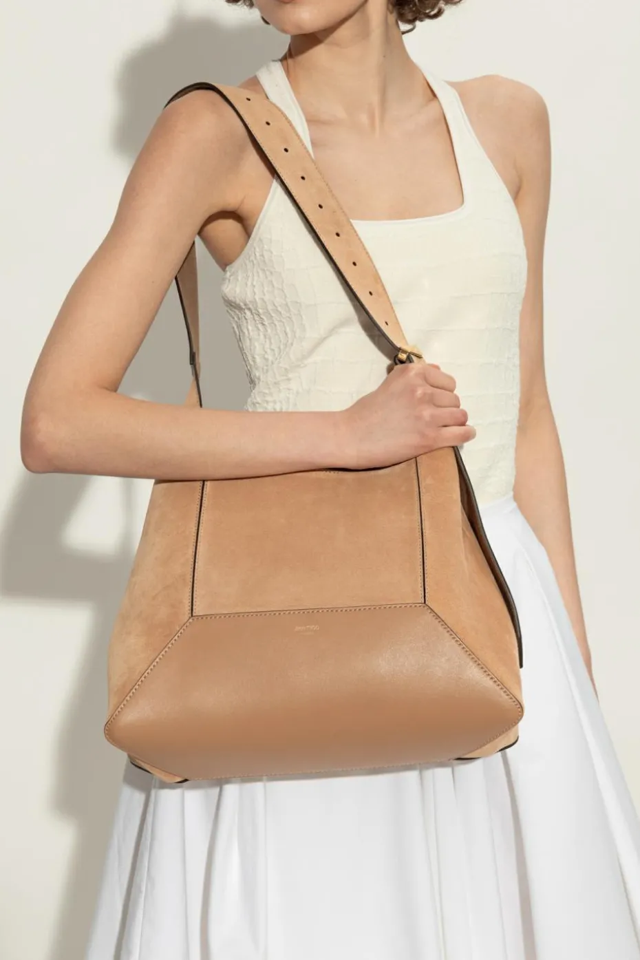 Jimmy Choo BROWN Shoulder bag `Diamond`