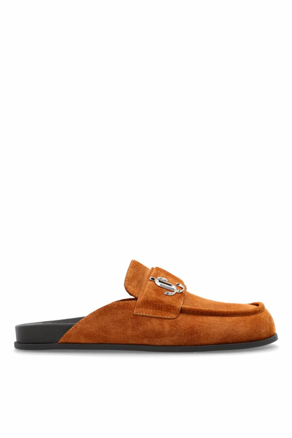 Jimmy Choo BROWN Suede slides `Milo`