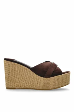 Jimmy Choo BROWN Wedge sandals "Leda"