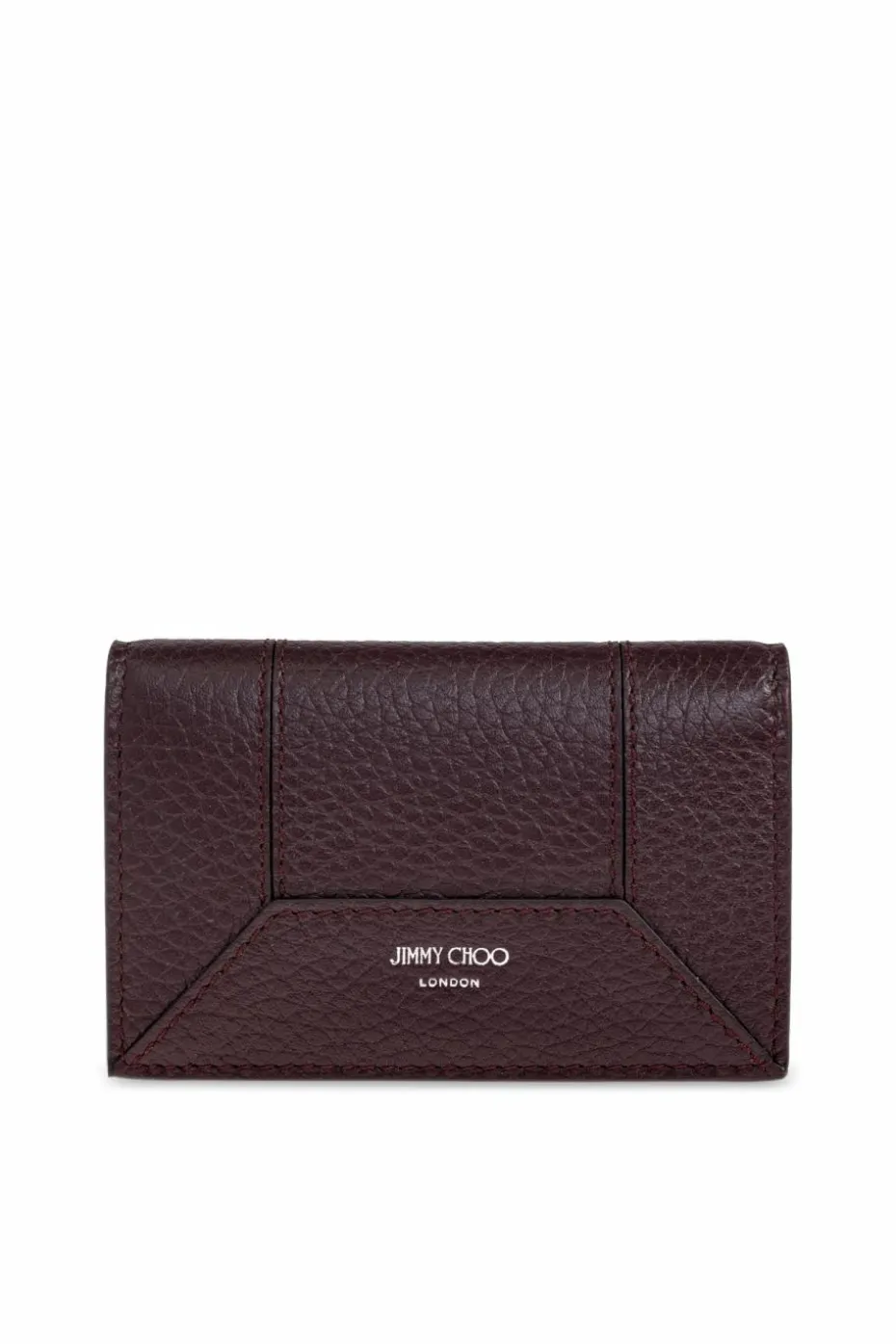 Jimmy Choo BURGUNDY Leather card holder
