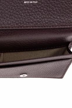 Jimmy Choo BURGUNDY Leather card holder