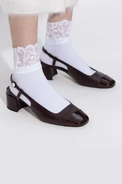 Jimmy Choo BURGUNDY Shoes 'Elisa'