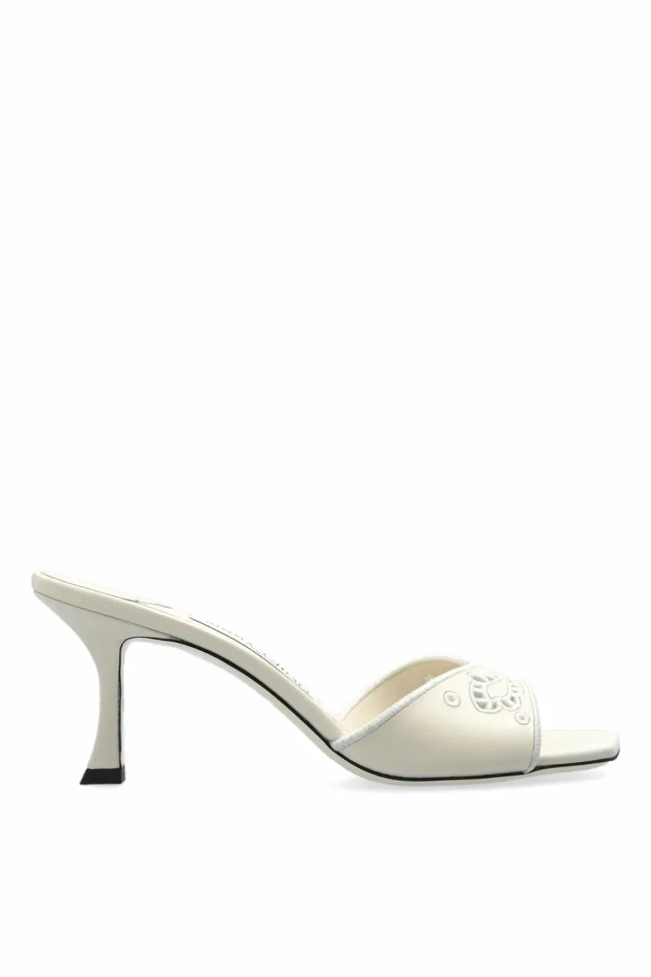 Jimmy Choo cream Heeled mules `Skye 70`