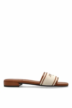 Jimmy Choo cream "Joa" slides