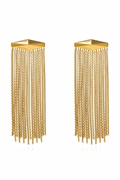 Jimmy Choo GOLD Brass earrings