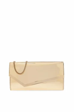 Jimmy Choo GOLD ‘Emmie’ bag on chain