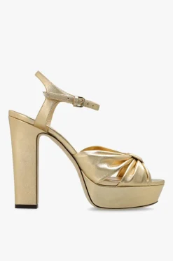 Jimmy Choo GOLD ‘Heloise’ platform sandals