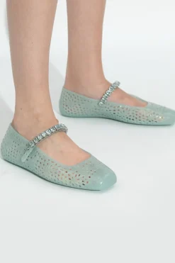 Jimmy Choo GREEN Ballet Flats "The Jelly"