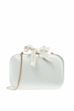 Jimmy Choo light blue Clutch `Cloud`