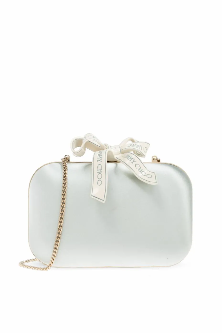 Jimmy Choo light blue Clutch `Cloud`
