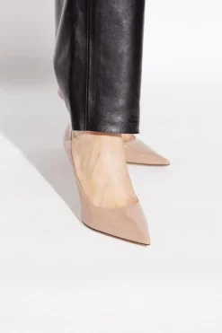 Jimmy Choo PINK ‘Love’ stiletto pumps with logo