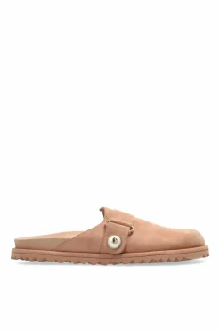 Jimmy Choo PINK Suede slides ‘Fayence’