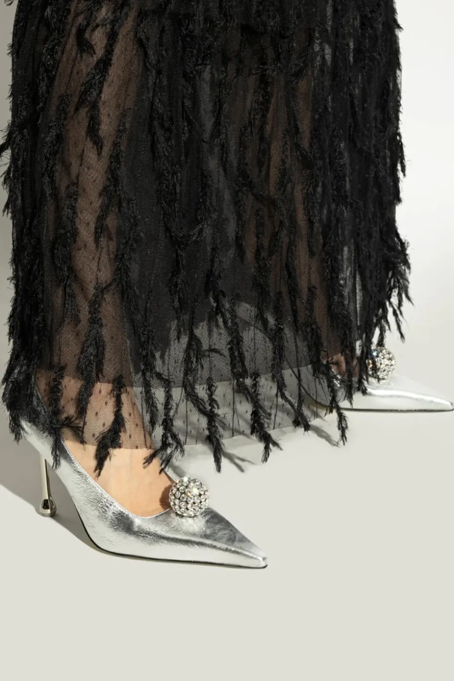 Jimmy Choo SILVER Heeled shoes Orb
