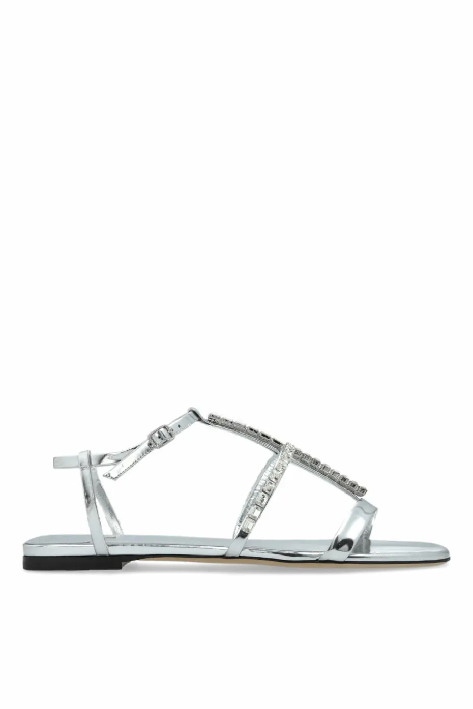 Jimmy Choo SILVER Sandals `Gwyn`