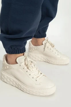 Jimmy Choo WHITE "Diamond Maxi" sports shoes