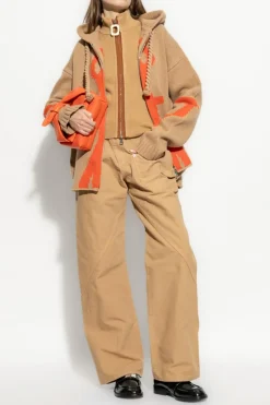 JW Anderson beige Jeans with logo