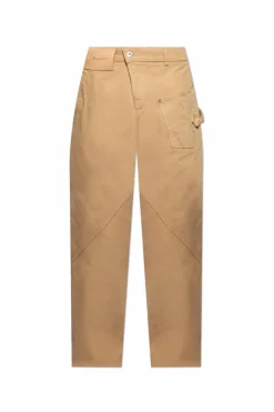 JW Anderson beige Logo pants