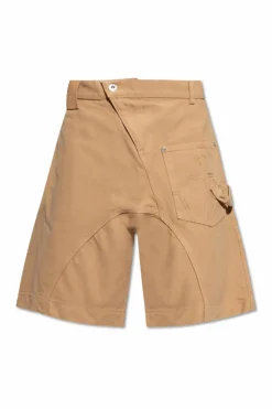 JW Anderson beige Logo shorts