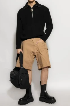 JW Anderson beige Logo shorts