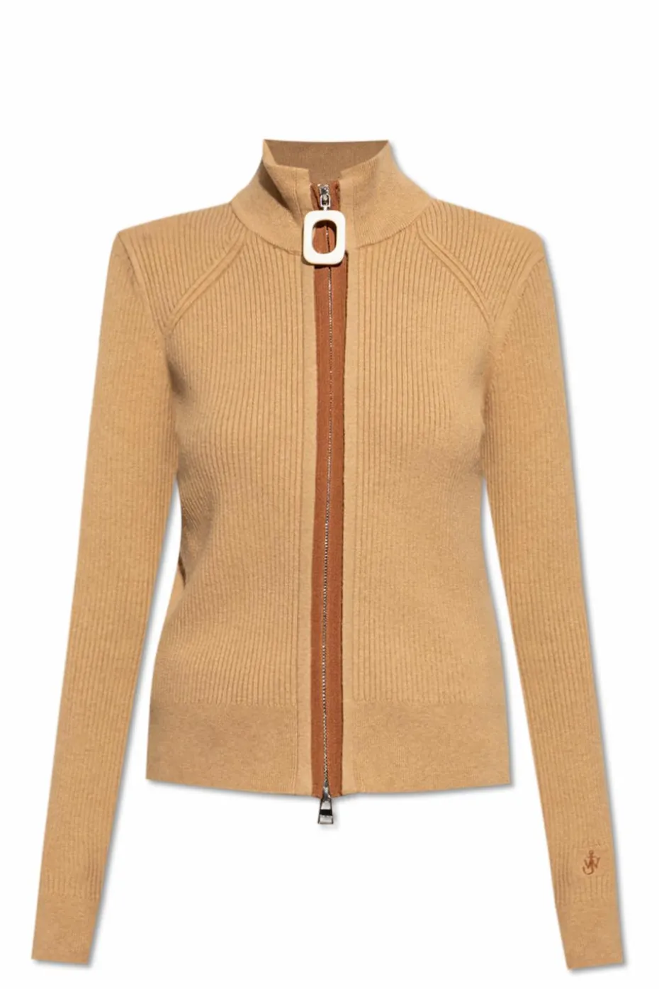 JW Anderson beige Ribbed Cardigan