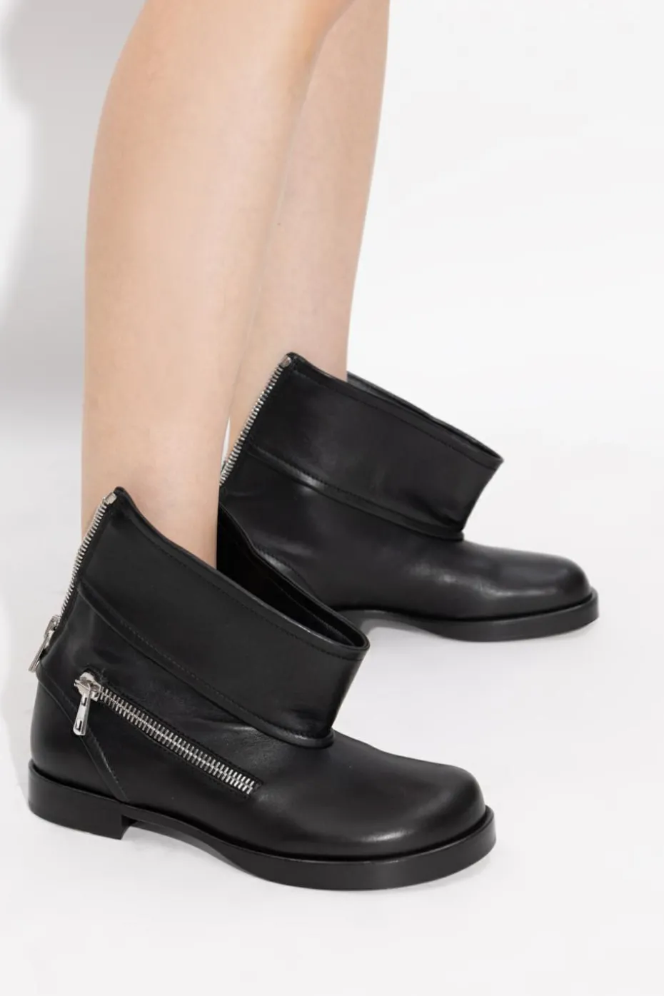JW Anderson BLACK Leather ankle boots