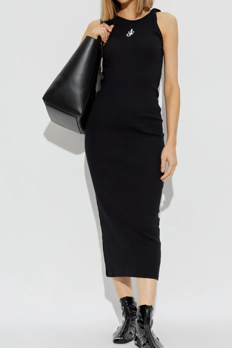 JW Anderson BLACK Ribbed Dress