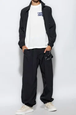 JW Anderson BLACK Track pants with logo