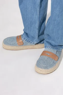 JW Anderson BLUE Denim Slide Sandals