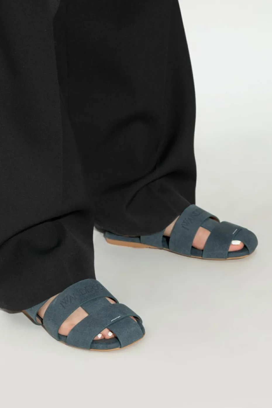 JW Anderson BLUE Leather boots