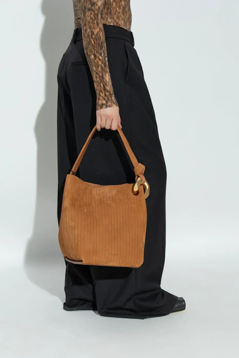 JW Anderson BROWN Shoulder bag "Corner" bucket type