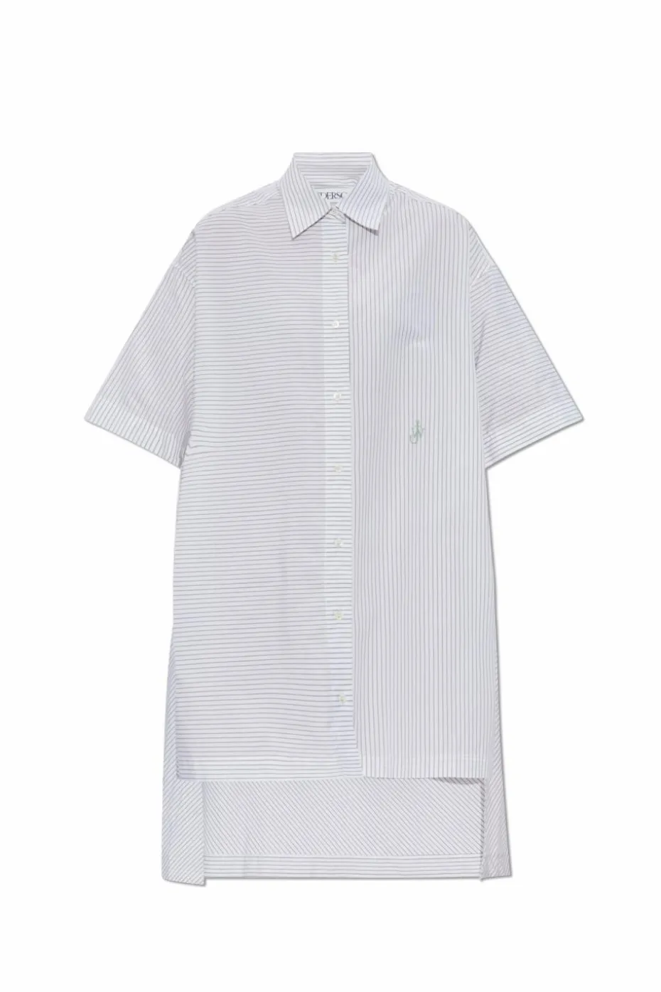 JW Anderson GREY Dress with striped pattern