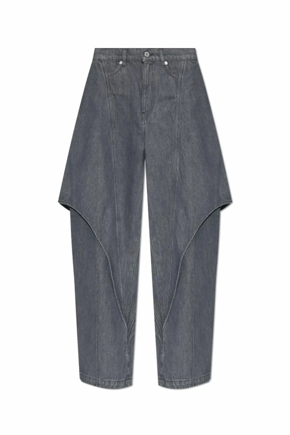 JW Anderson GREY Jeans with logo