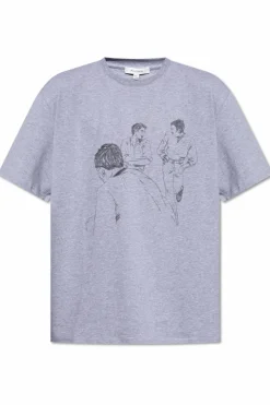 JW Anderson GREY Printed T-shirt