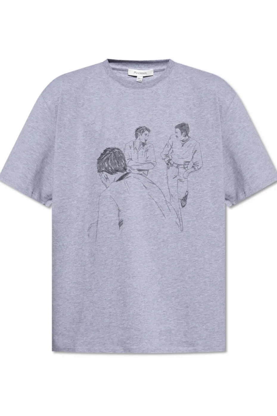 JW Anderson GREY Printed T-shirt