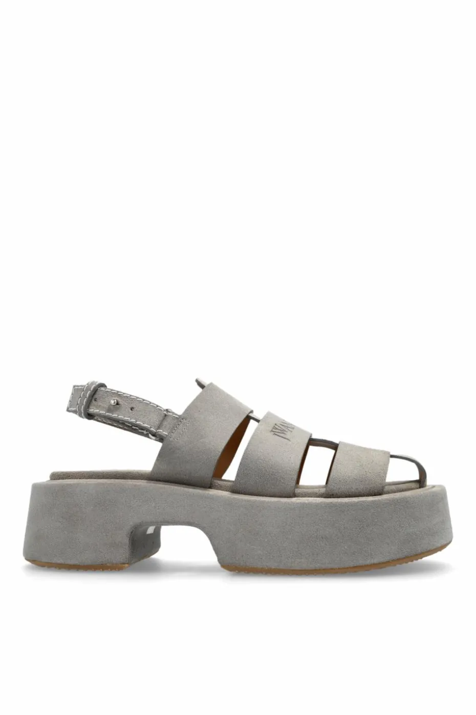 JW Anderson GREY Suede platform shoes