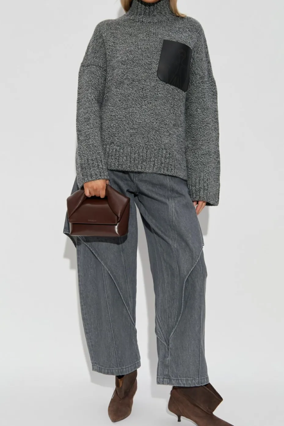 JW Anderson GREY Wool Turtleneck