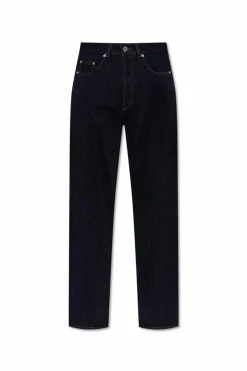 JW Anderson NAVY BLUE Jeans with logo