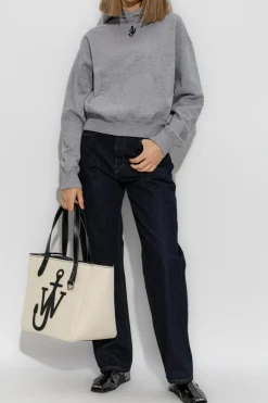 JW Anderson NAVY BLUE Jeans with logo